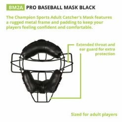 Champion Adult Umpire Face Guard, BM2A -SOFTBALL Sales a34 695 new 02