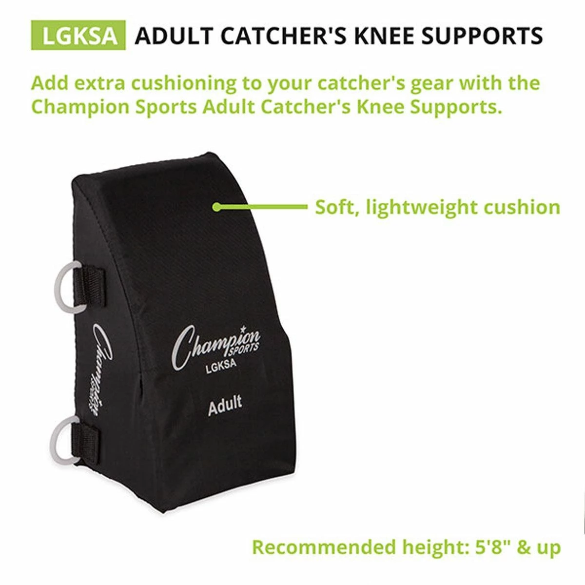 Champion ADULT Catcher's Knee Supports, LGKSA 5 Champion ADULT Catcher's Knee Supports, LGKSA - Image 3