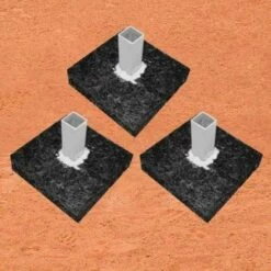 Set of 3 Rubber Baseball Base Anchor Foundations, 1269895