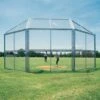 10'x10', w/ Full Hood Permanent Baseball/Softball Backstop, BSCL10HW -SOFTBALL Sales a34 852 new