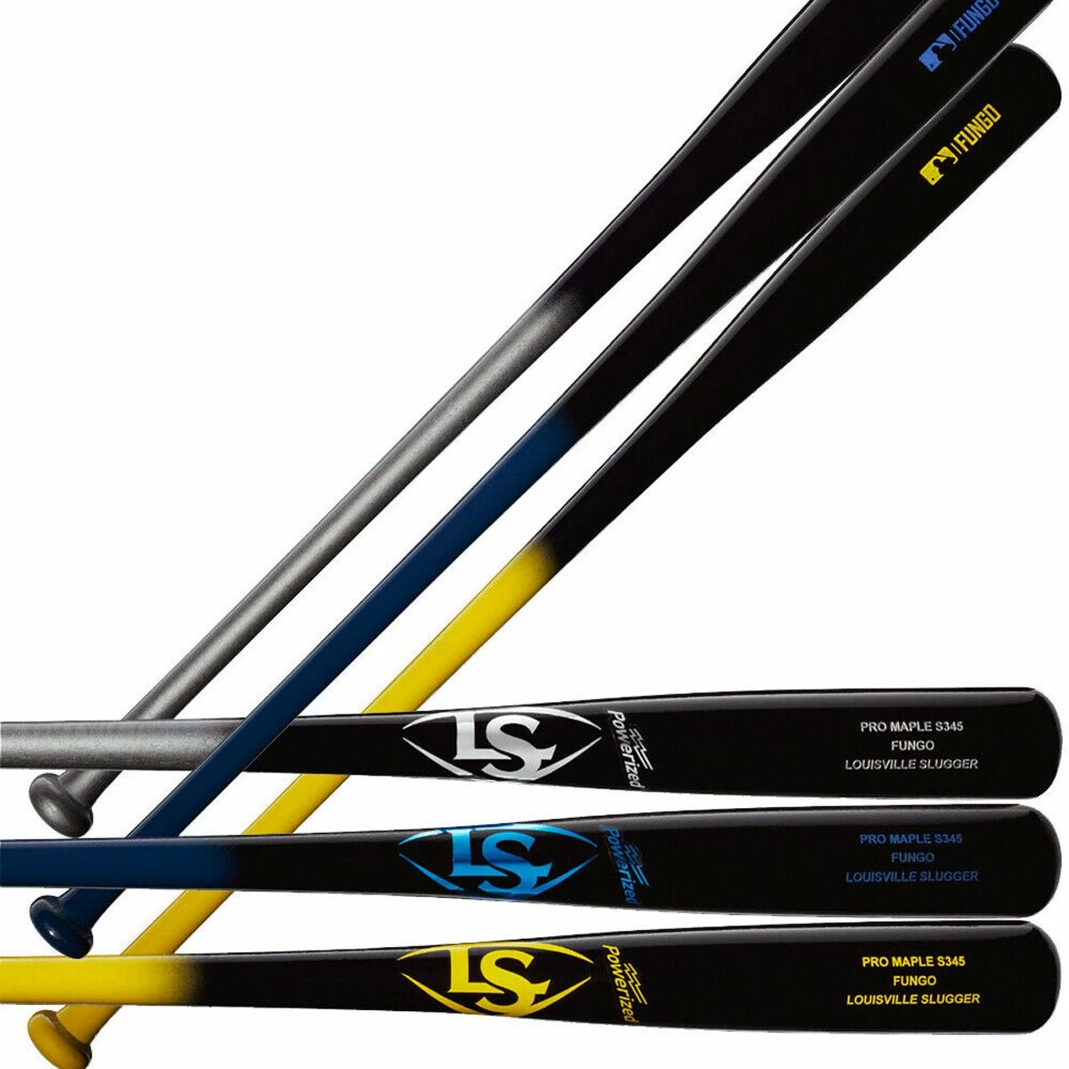 2022 Louisville S345 Maple Fungo Bat Black/Silver 4 2022 Louisville S345 Maple Fungo Bat Black/Silver - Image 2