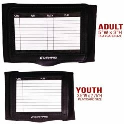 Champro TRIPLE Quarterback Playbook Wrist Band Optic Yellow 9 Champro TRIPLE Quarterback Playbook Wrist Band Optic Yellow -SOFTBALL Sales a47 626 top view 2