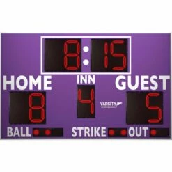 3312LED Baseball / Softball Scoreboard w/ Timer, 8'W x 5'H