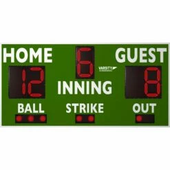 Varsity Scoreboards 3314 Baseball-Softball Scoreboard, 8'Wx4'H