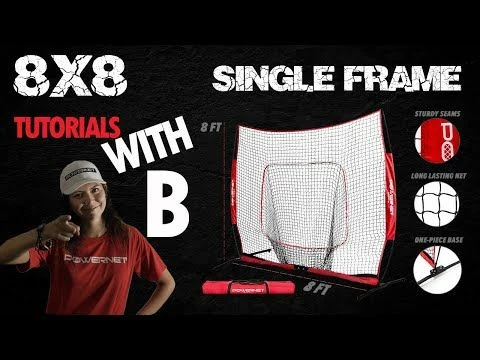 POWERNET XLP PRO 8'x8' Pop Up Hitting Net 4 POWERNET XLP PRO 8'x8' Pop Up Hitting Net - Image 2